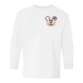 Kids Monogrammed Mickey Pumpkin Long Sleeve T-Shirt