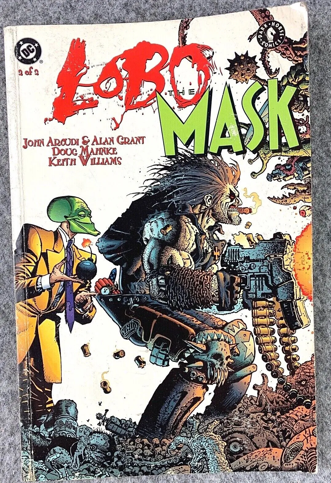 Lobo vs The Mask by DC Comics 1997 Vintage Set of 2 Rare Novels