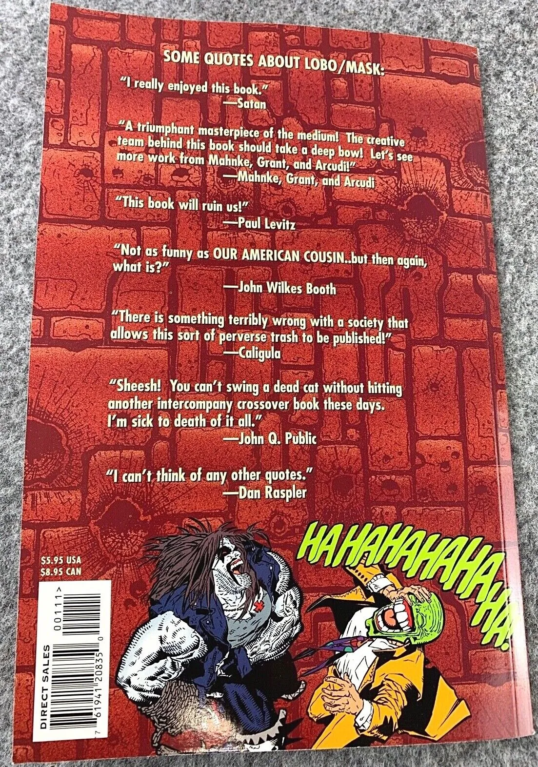 Lobo vs The Mask by DC Comics 1997 Vintage Set of 2 Rare Novels