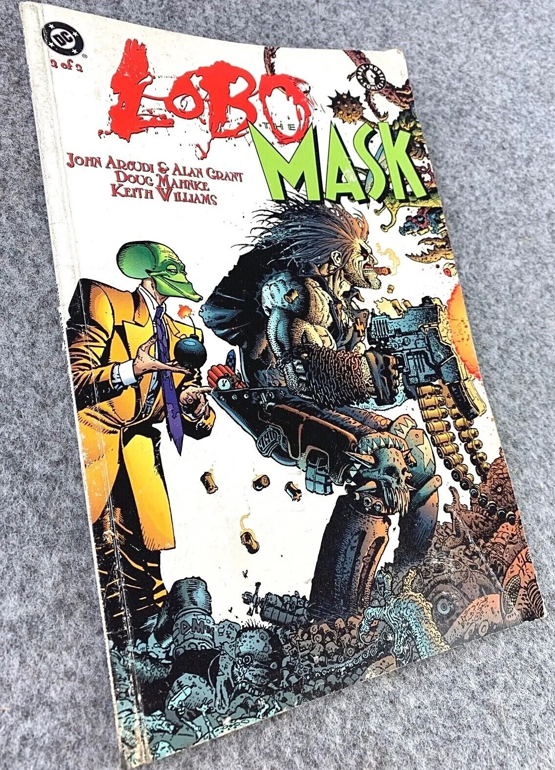 Lobo vs The Mask by DC Comics 1997 Vintage Set of 2 Rare Novels