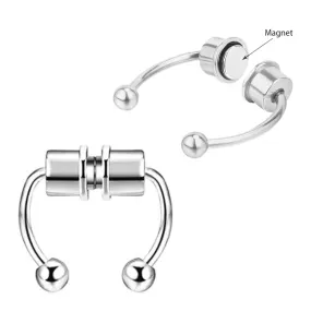 Magnetic Steel Nose Septum Ball Horseshoes