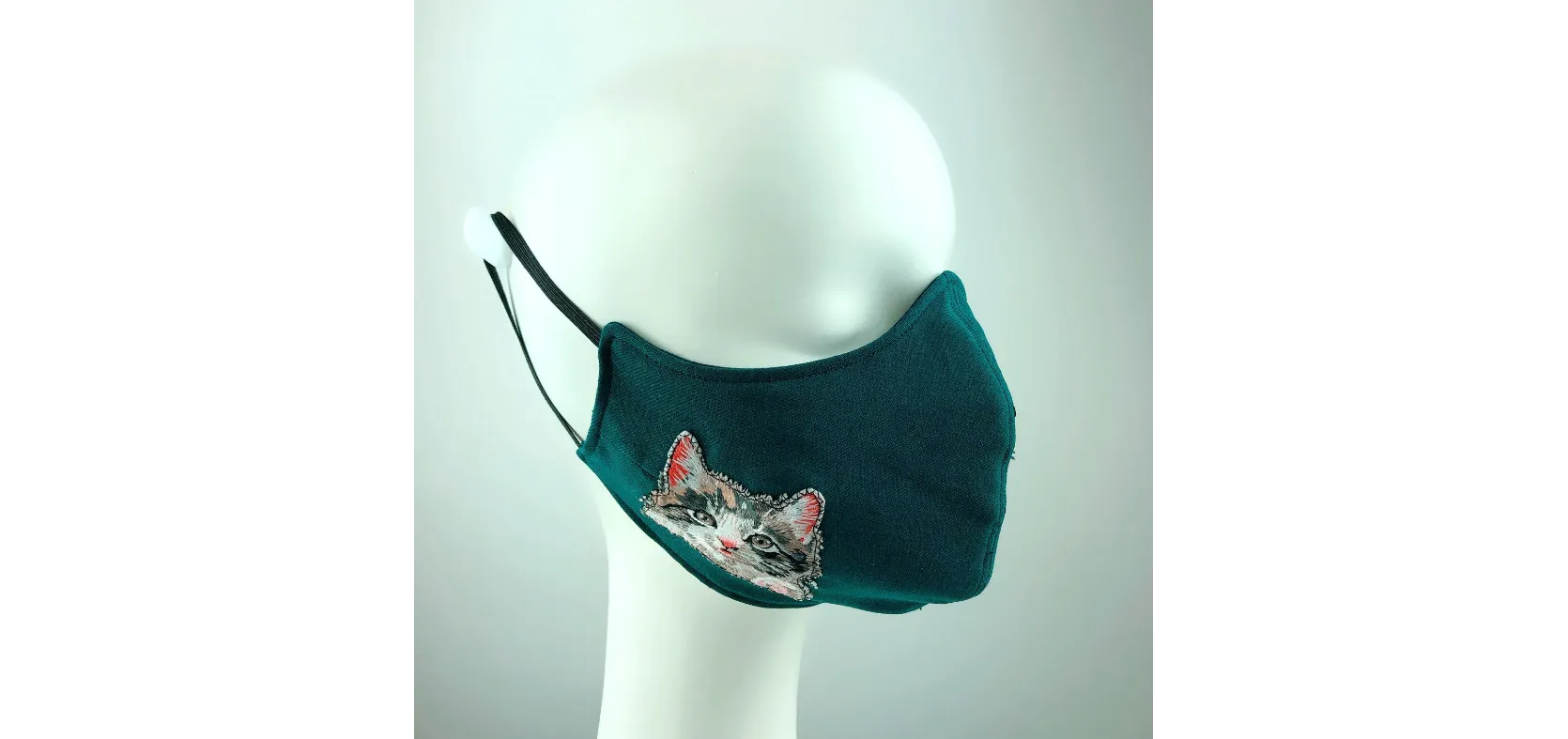 Mask 4 Medicine Kitty Cat Hunter Green