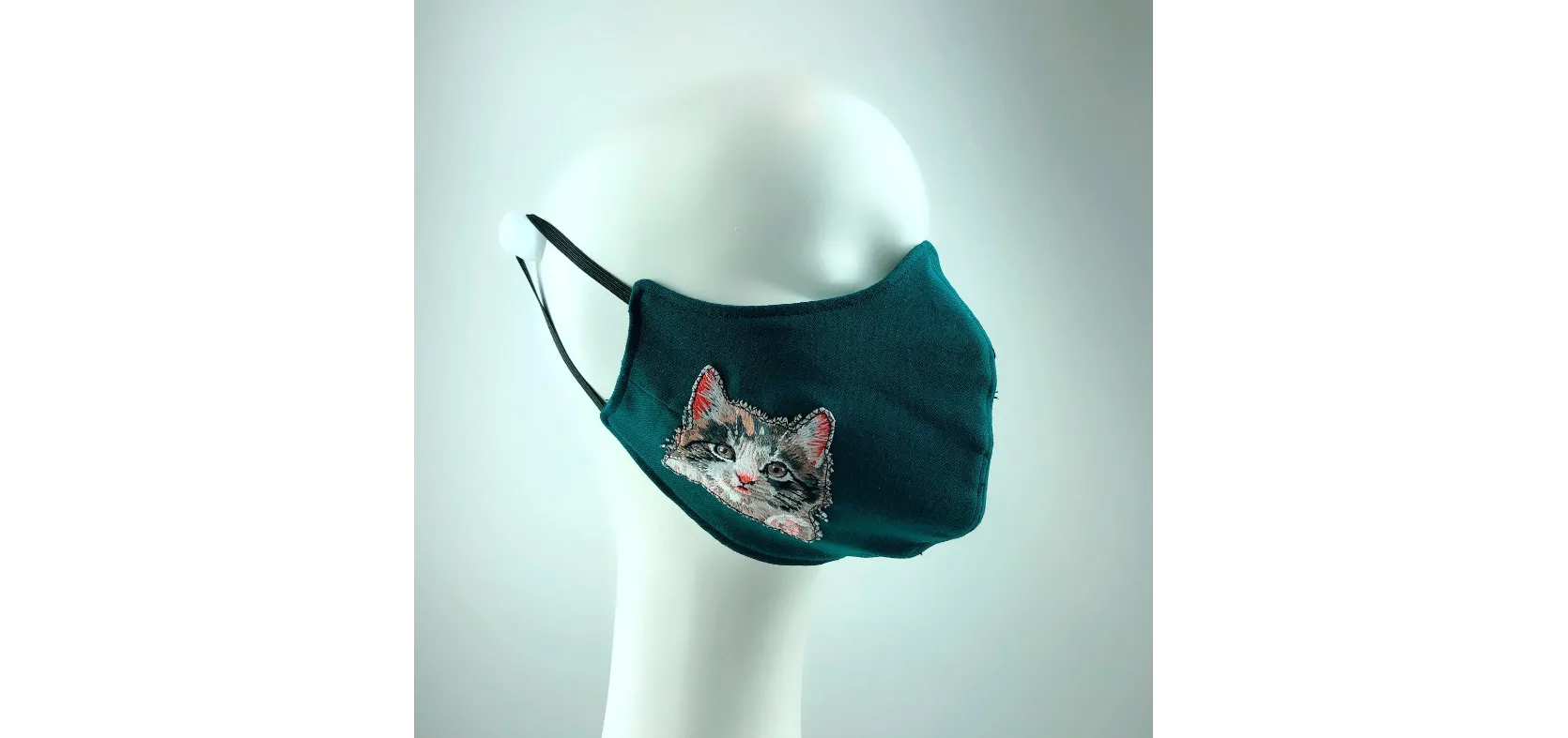 Mask 4 Medicine Kitty Cat Hunter Green