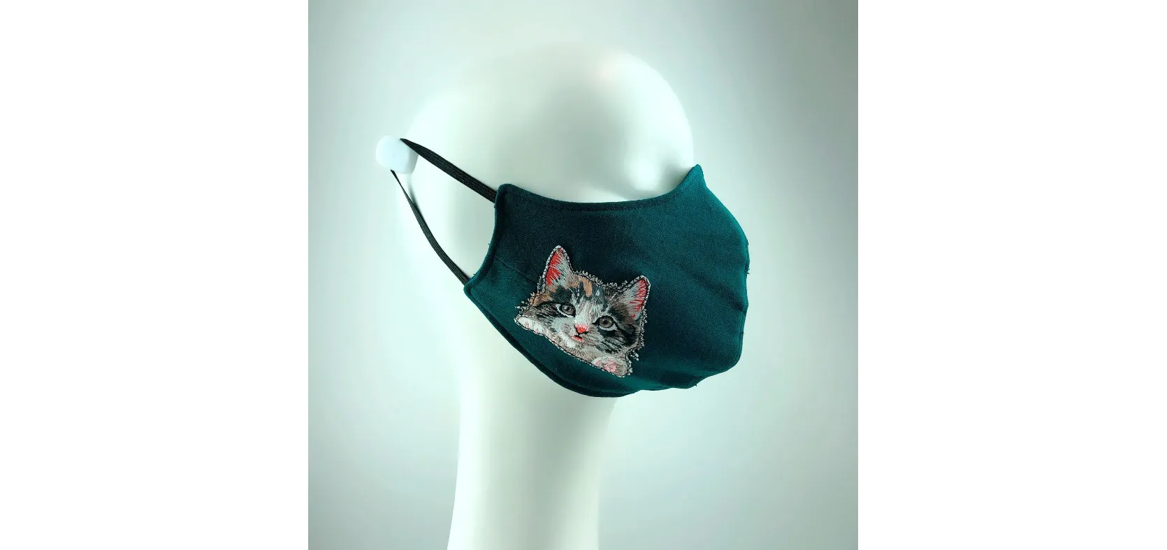 Mask 4 Medicine Kitty Cat Hunter Green