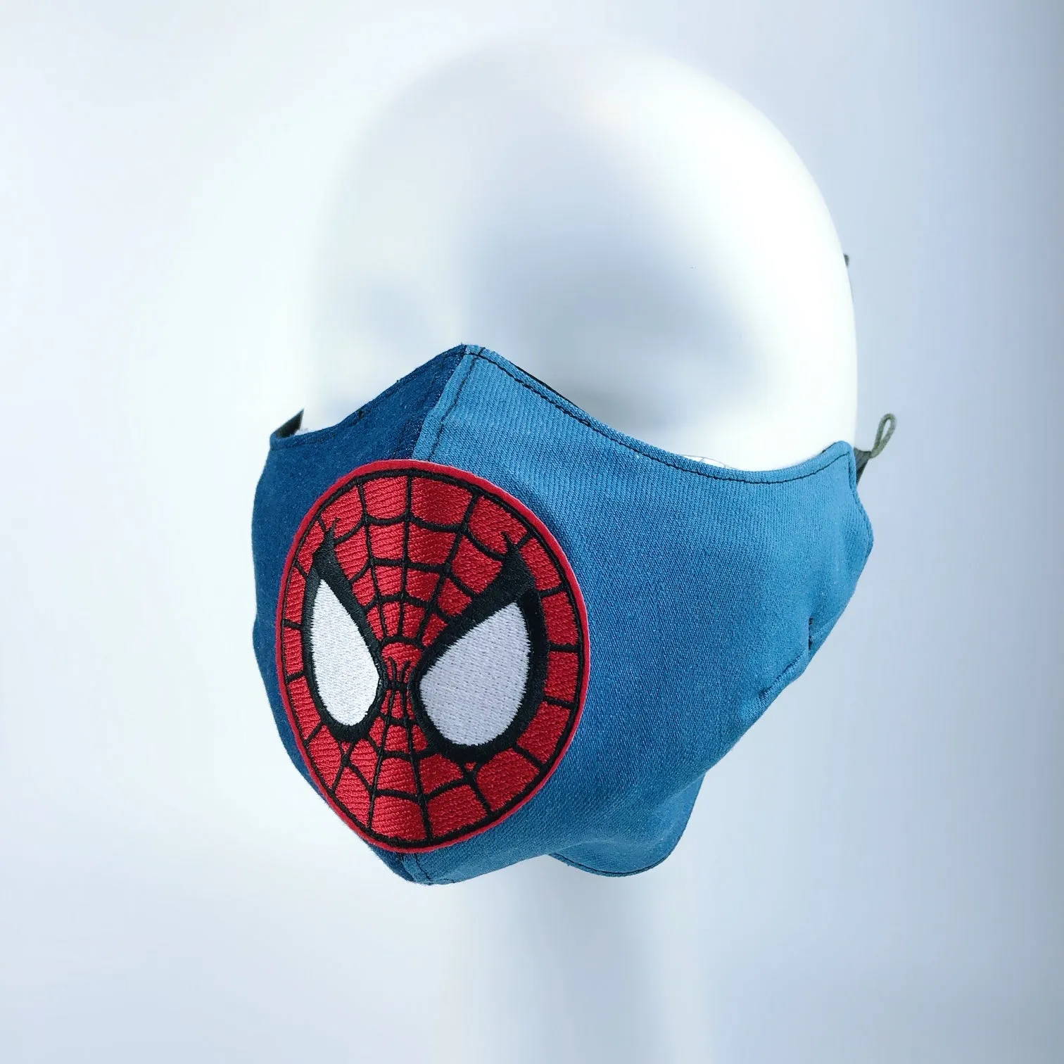 Mask 4 Protect Face Mask Heavy Denim Spiderman