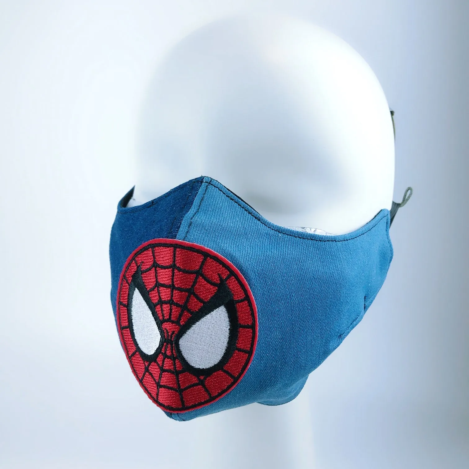 Mask 4 Protect Face Mask Heavy Denim Spiderman