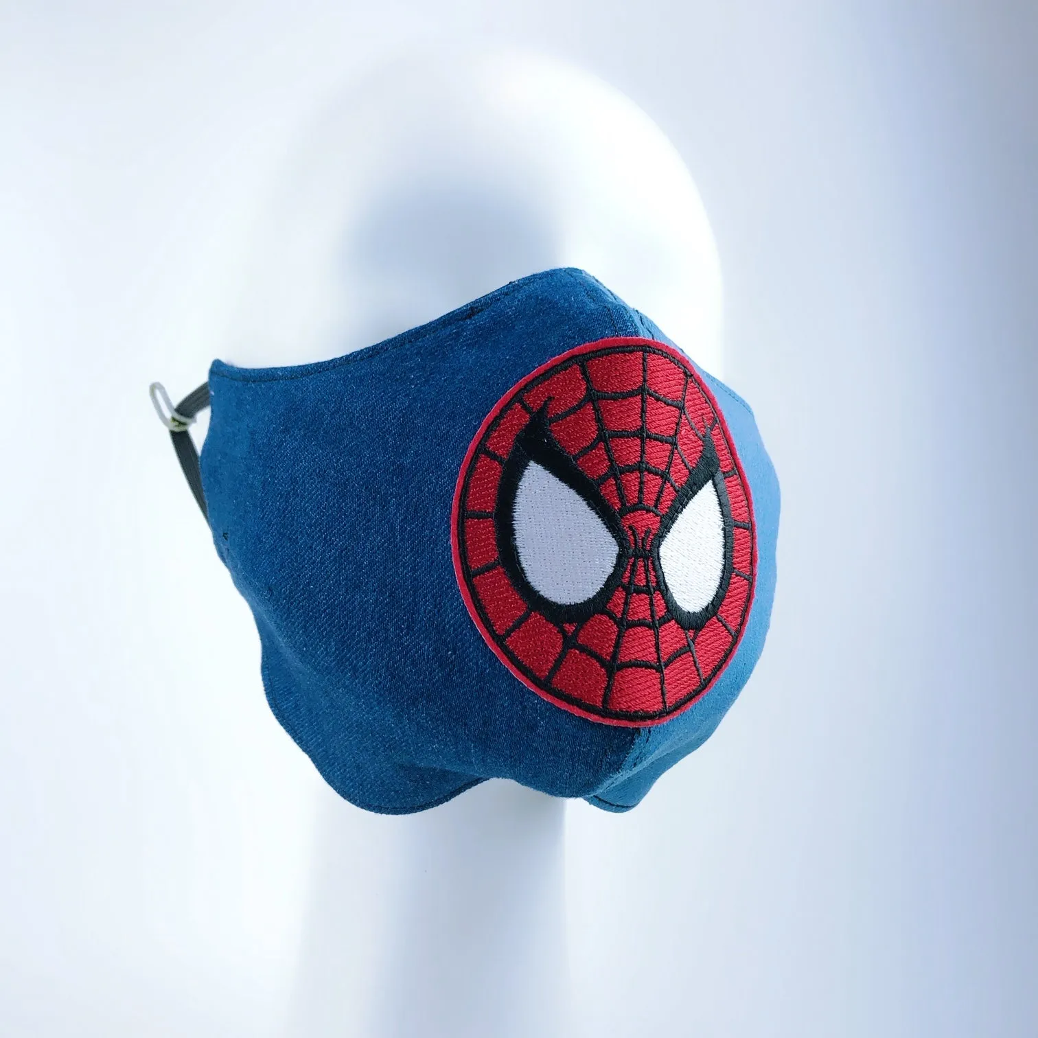 Mask 4 Protect Face Mask Heavy Denim Spiderman