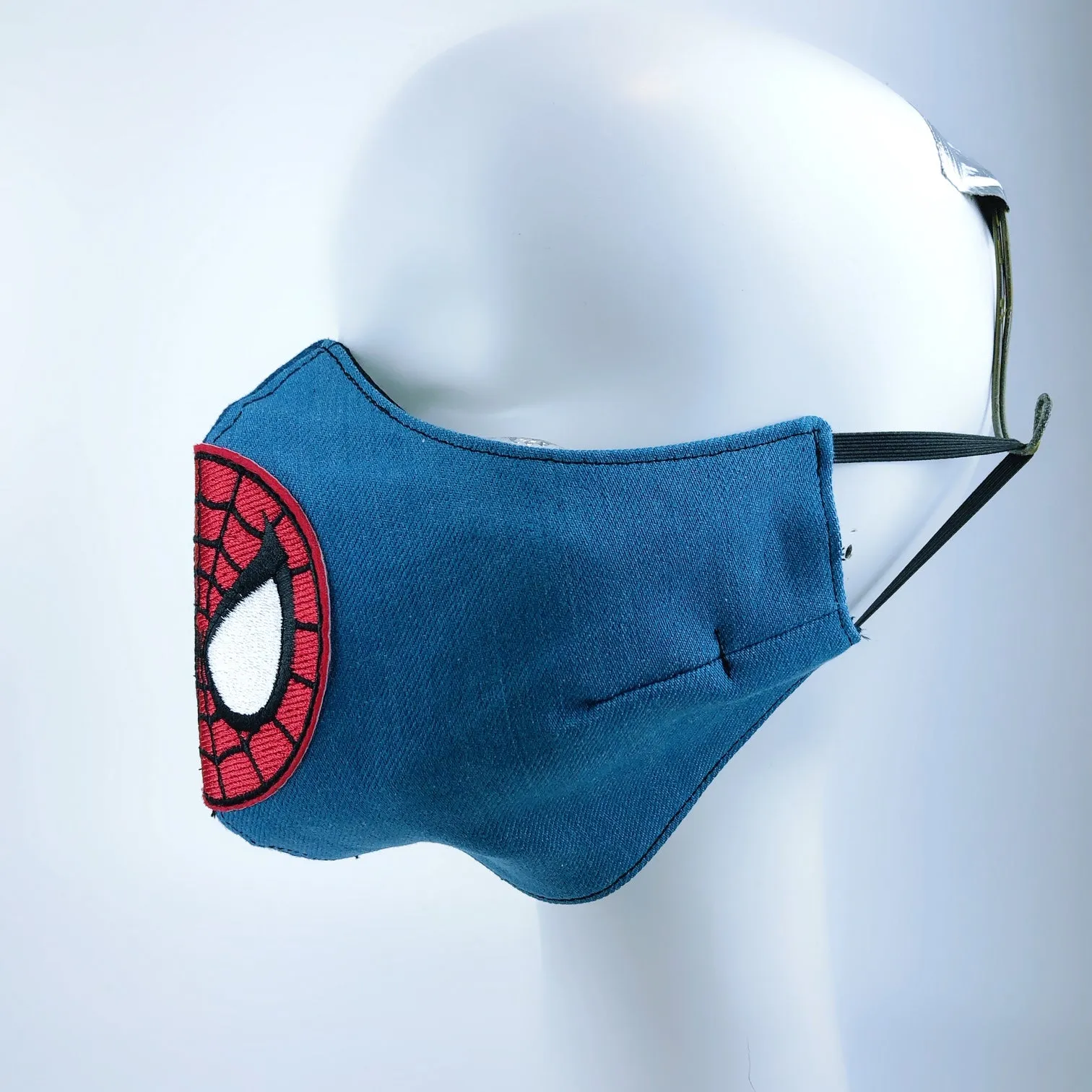 Mask 4 Protect Face Mask Heavy Denim Spiderman