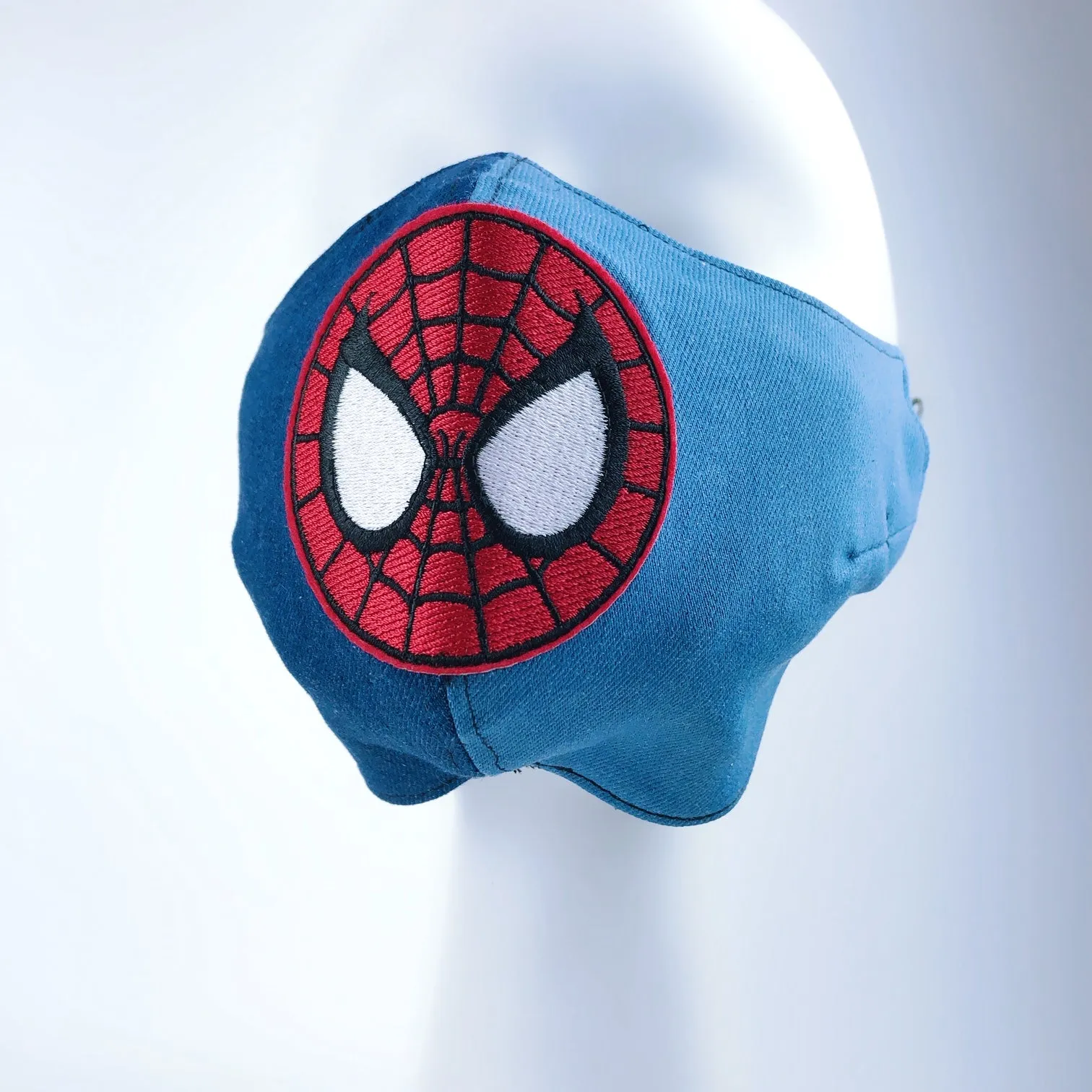 Mask 4 Protect Face Mask Heavy Denim Spiderman