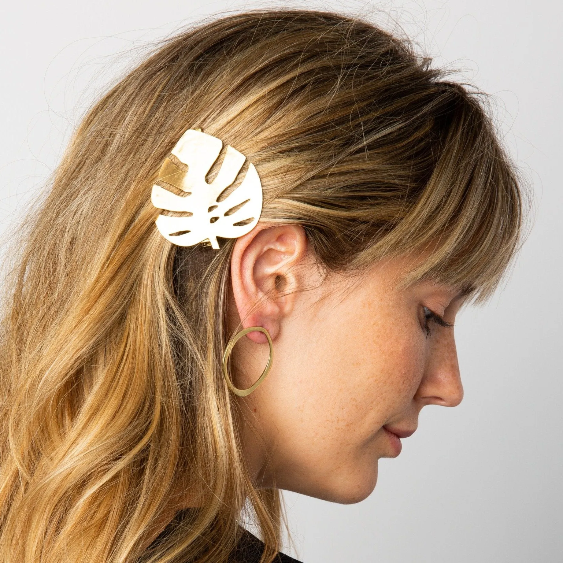 Monstera Leaf Hair Clip