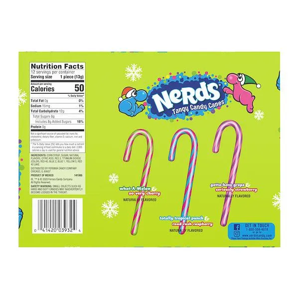 Nerds Candy Cane