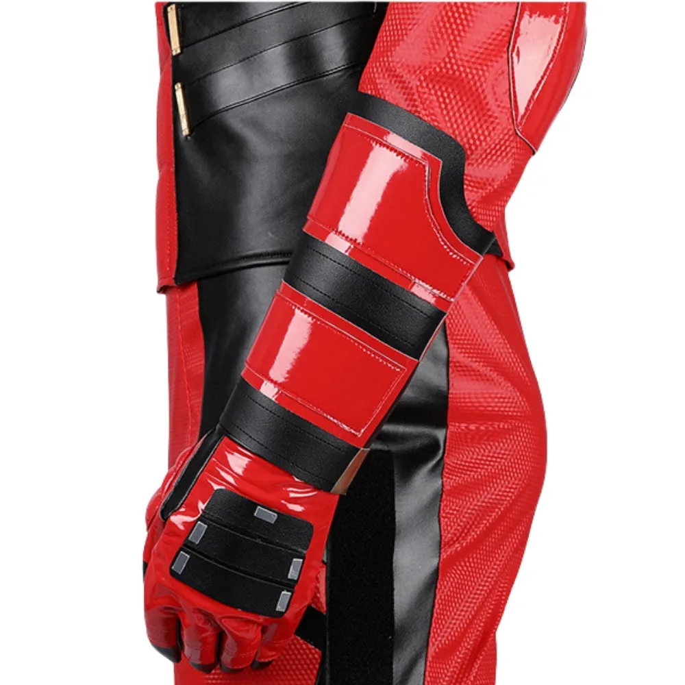 【New Arrival】Xcoser Deadpool3 Wade Wilson Bright Red Full Suit Cosplay Costume