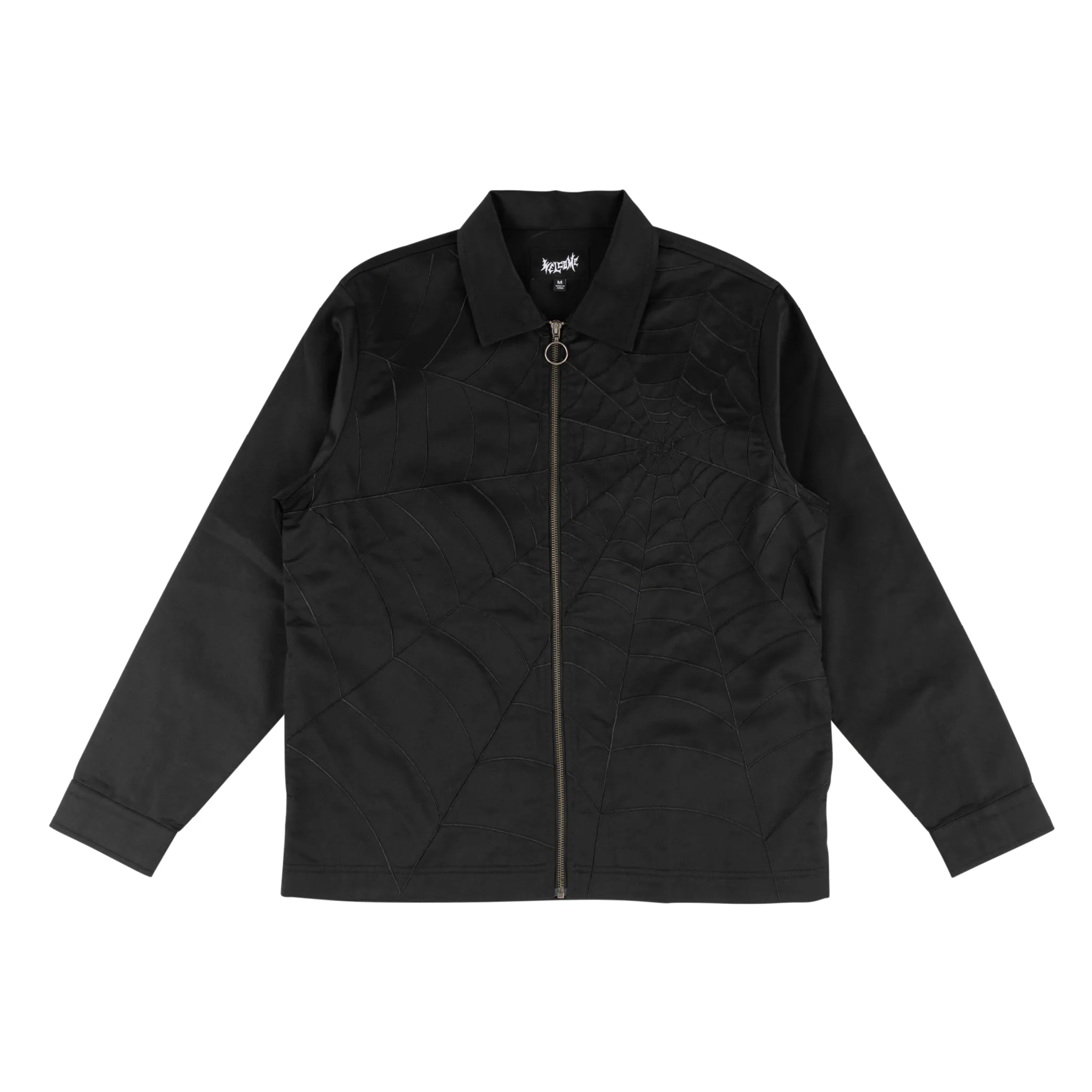 Nexus Twill Zip Work Shirt w/Spider Web Embroidery