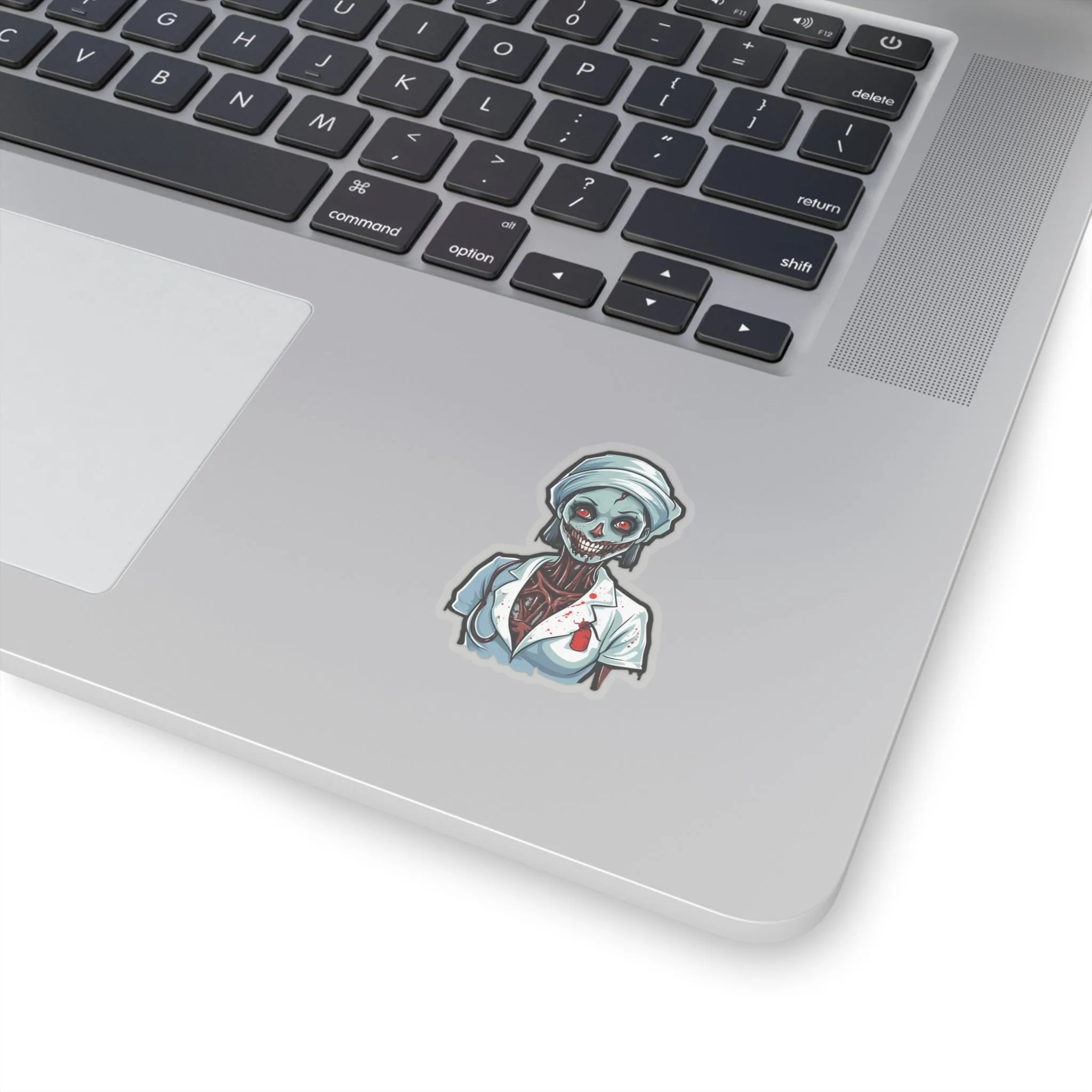 Nurse of Nightmares: Spooky Halloween Zombie Nurse Stickers