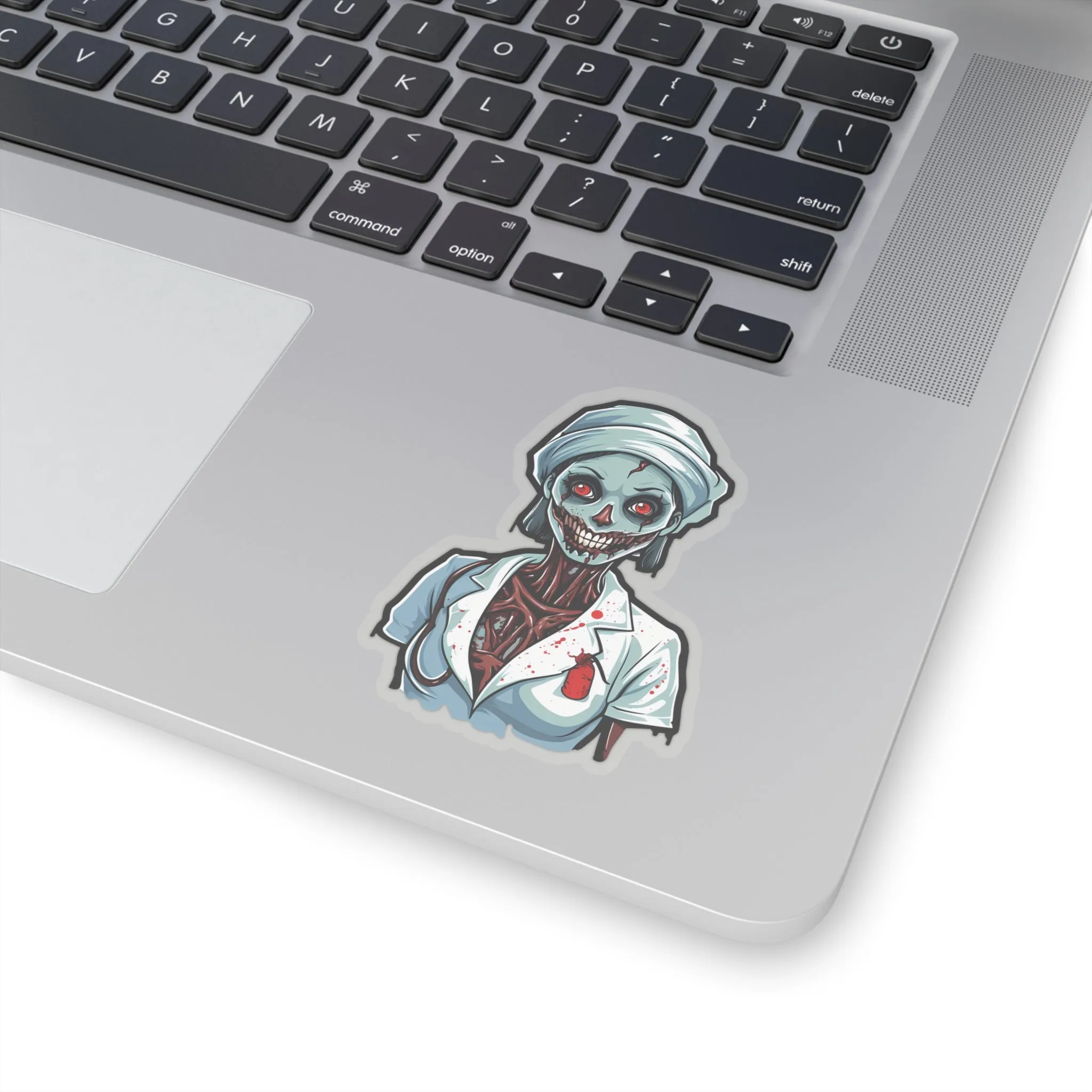 Nurse of Nightmares: Spooky Halloween Zombie Nurse Stickers