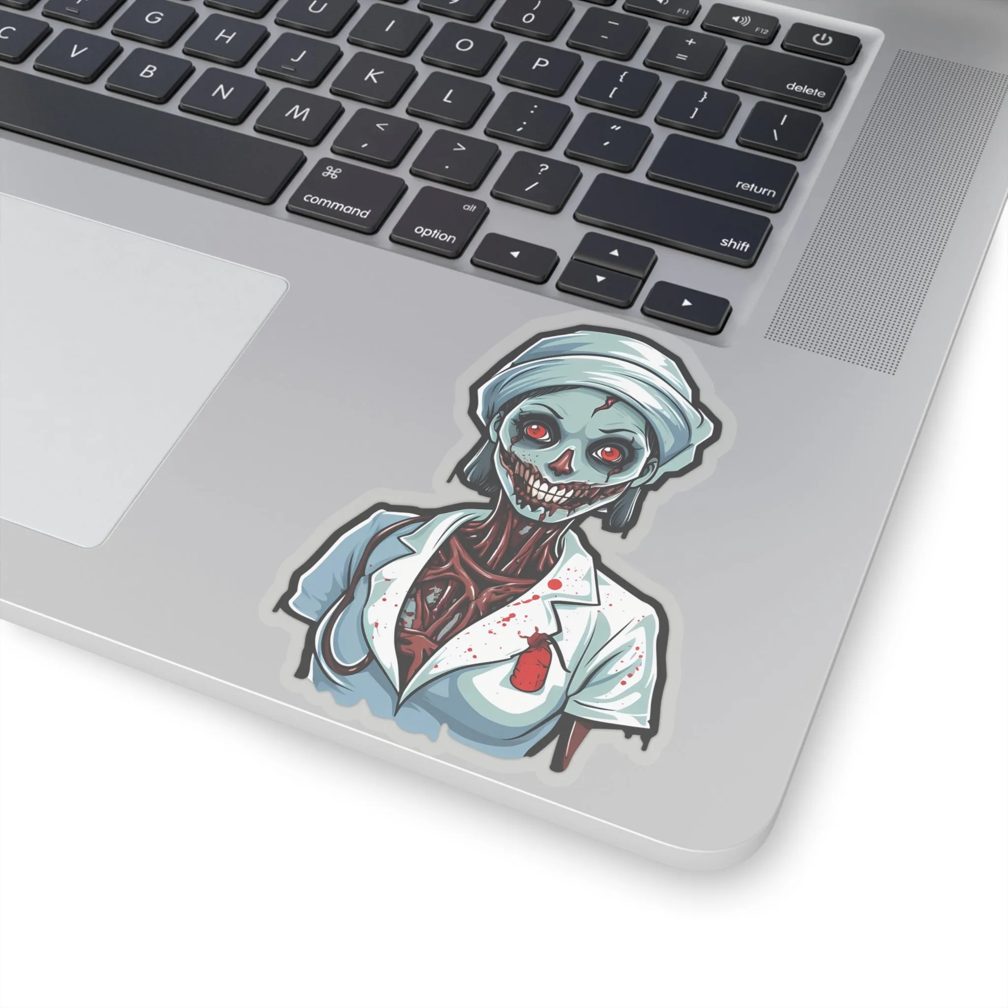 Nurse of Nightmares: Spooky Halloween Zombie Nurse Stickers