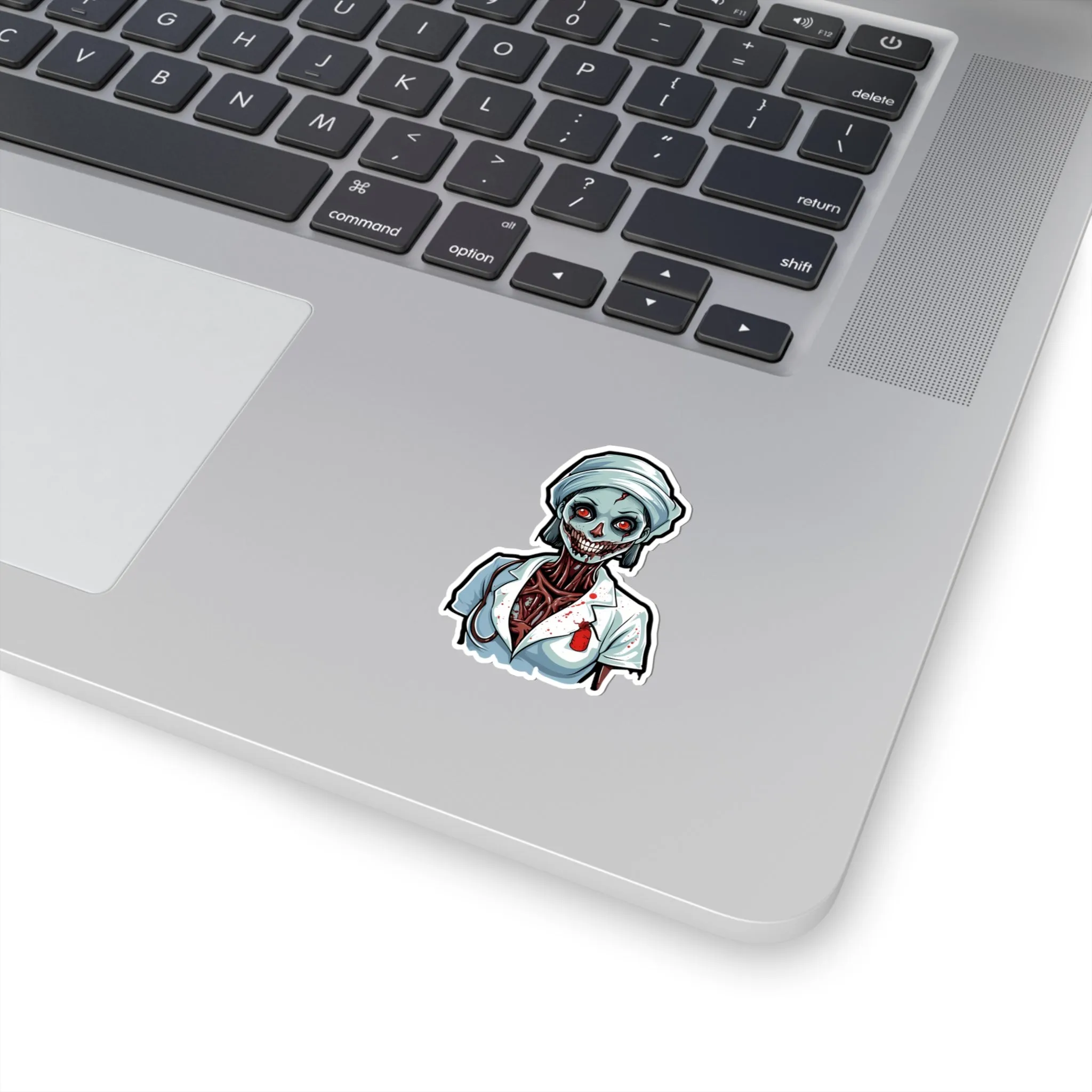 Nurse of Nightmares: Spooky Halloween Zombie Nurse Stickers