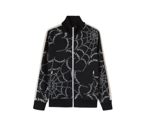 Palm Angels Black Spider Web Classic Jacket