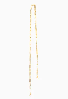 PAPERCLIP MASK CHAIN - GOLD