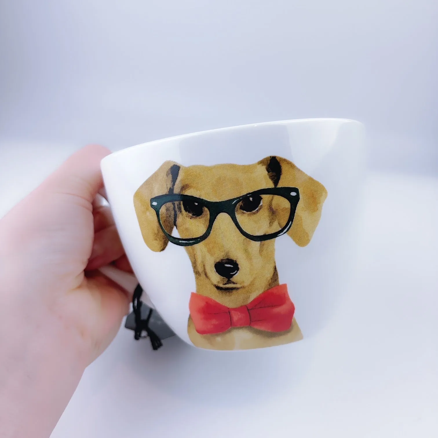 Portobello By Design Dapper Dachshund Dog Bone China XL Coffee Mug Tea Cup 20 oz