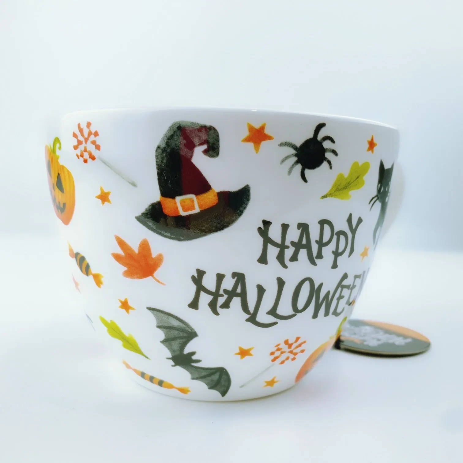 Portobello By Design Trick Or Treat Happy Halloween Bone China XL Coffee Mug Tea Cup