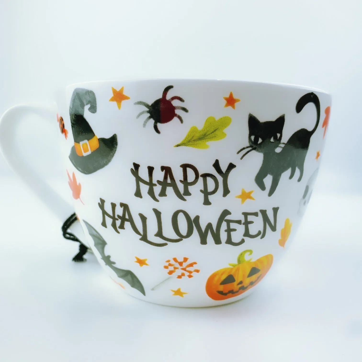 Portobello By Design Trick Or Treat Happy Halloween Bone China XL Coffee Mug Tea Cup