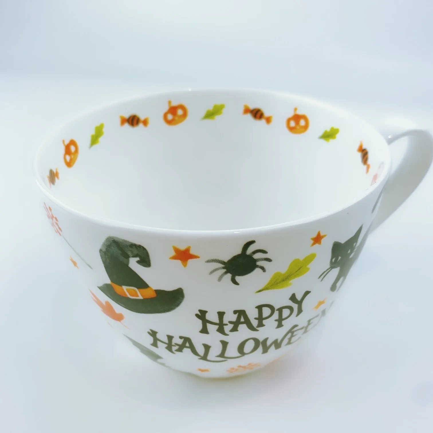 Portobello By Design Trick Or Treat Happy Halloween Bone China XL Coffee Mug Tea Cup