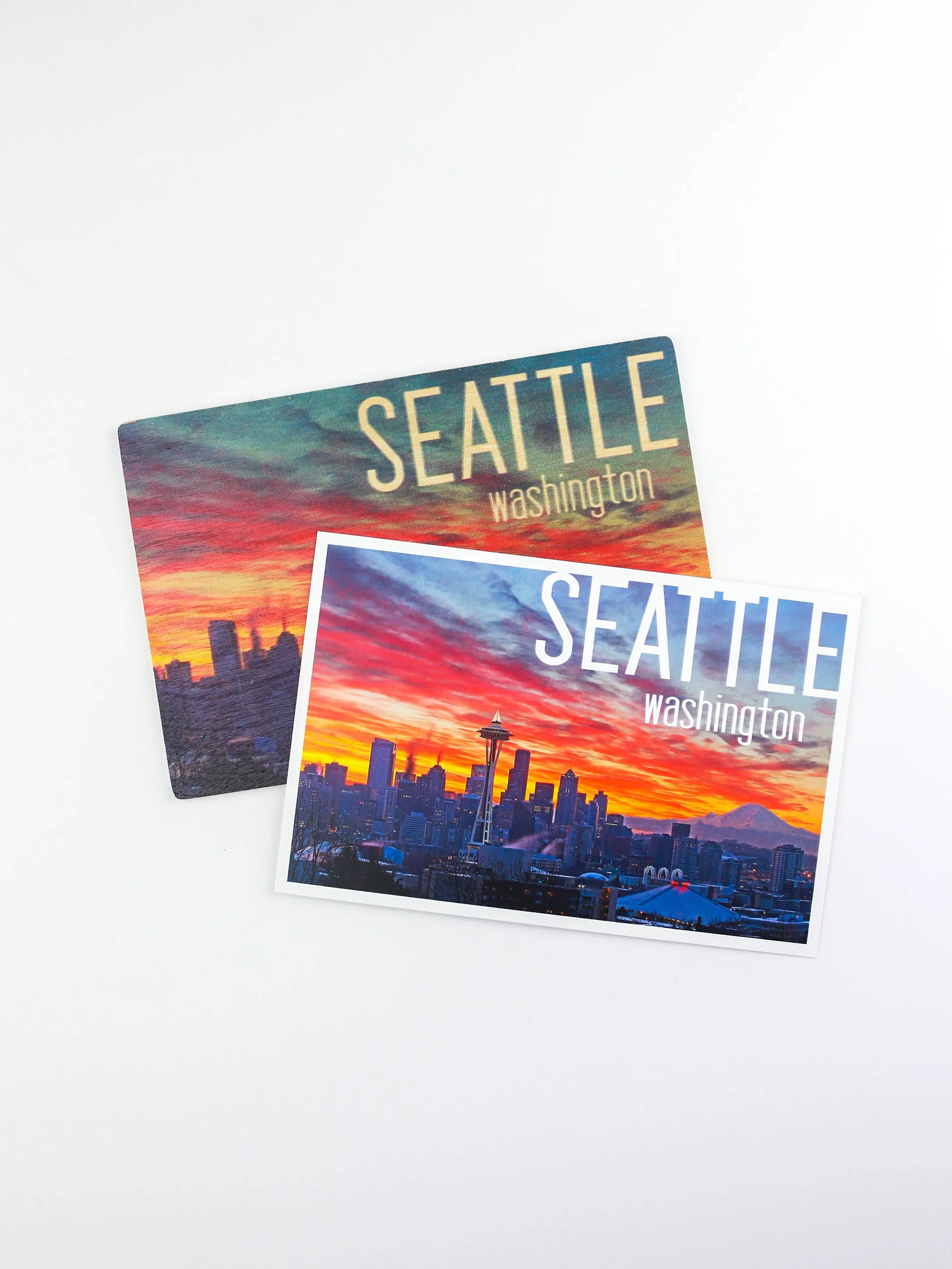 Postcards - Seattle Rainier and Sunrise