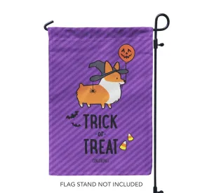 "Witchy Corgi" Garden Flag | Halloween Collection