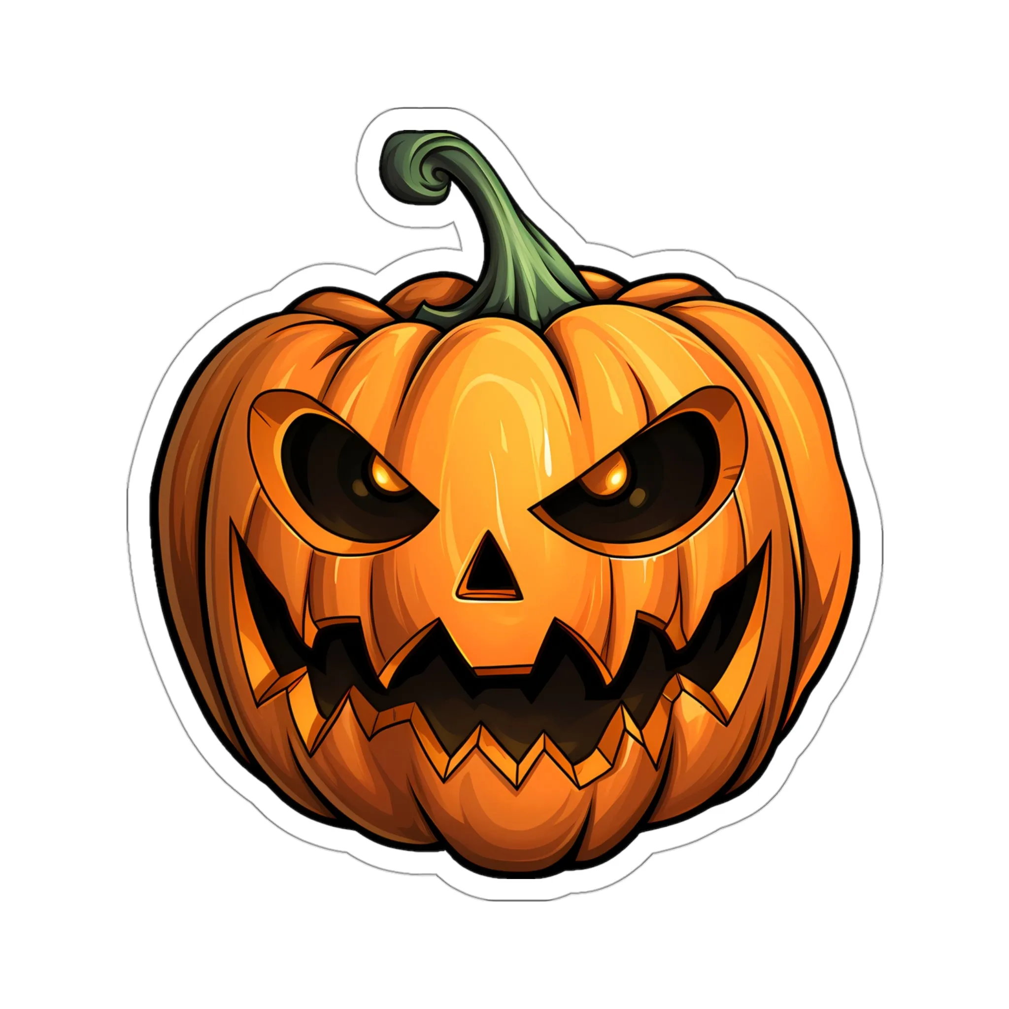 Scary Halloween Jack O Lantern Stickers - Perfect for Haunted Fun