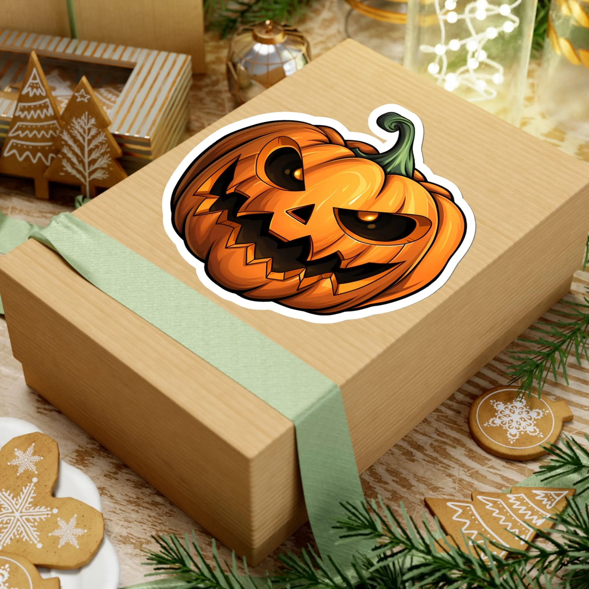 Scary Halloween Jack O Lantern Stickers - Perfect for Haunted Fun