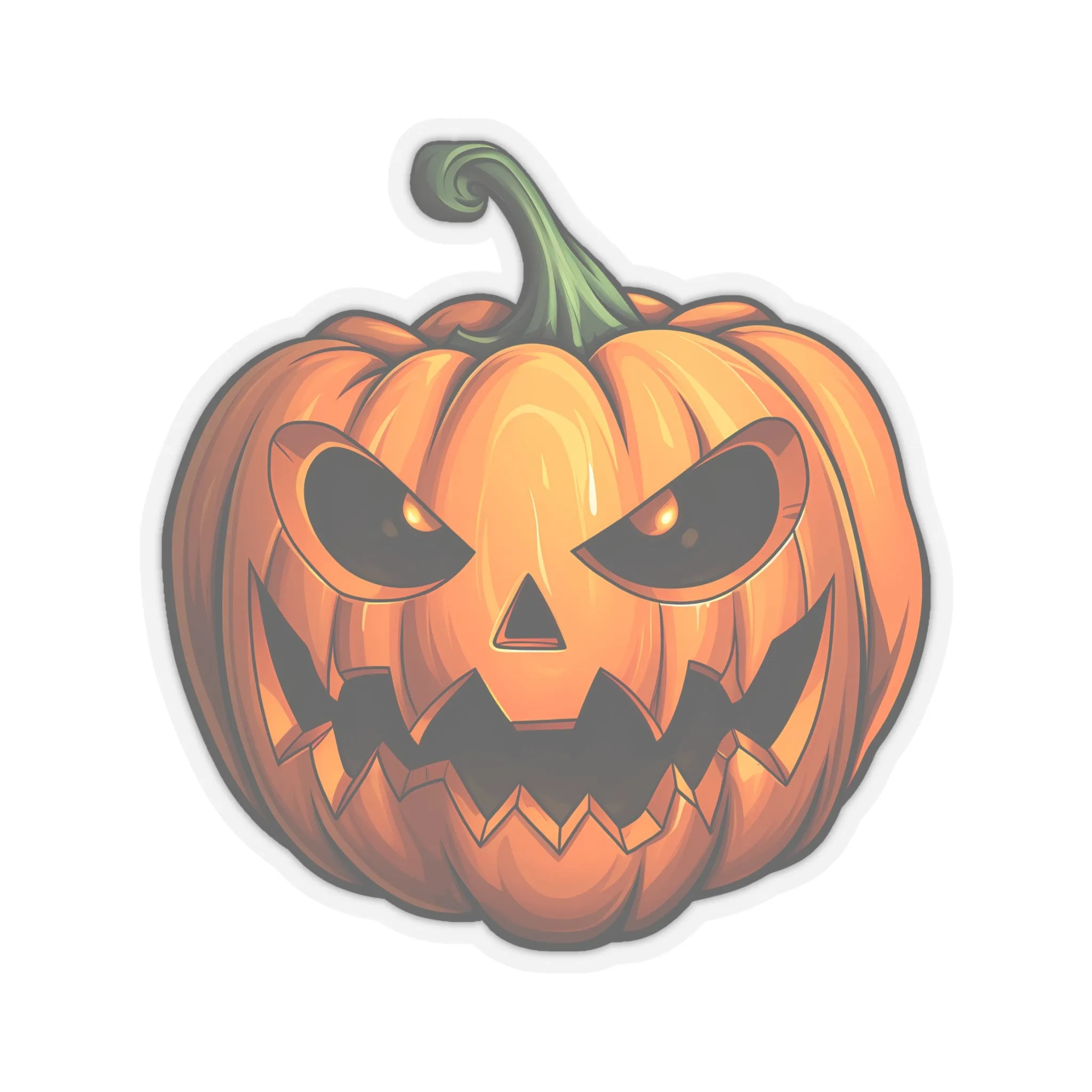 Scary Halloween Jack O Lantern Stickers - Perfect for Haunted Fun