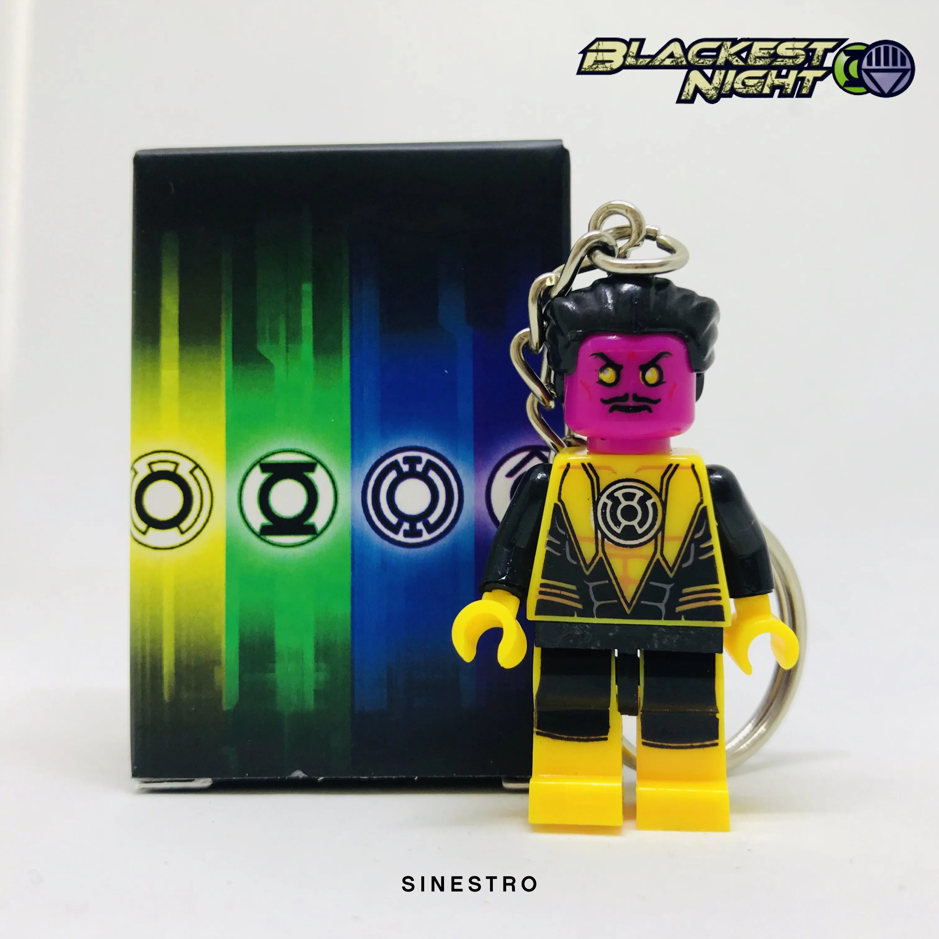 Sinestro Custom Minifigure Keychain