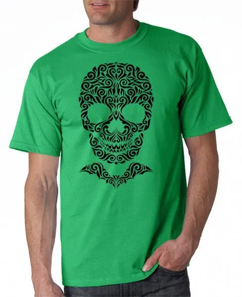 Skull with Bat Bowtie T-Shirt Halloween