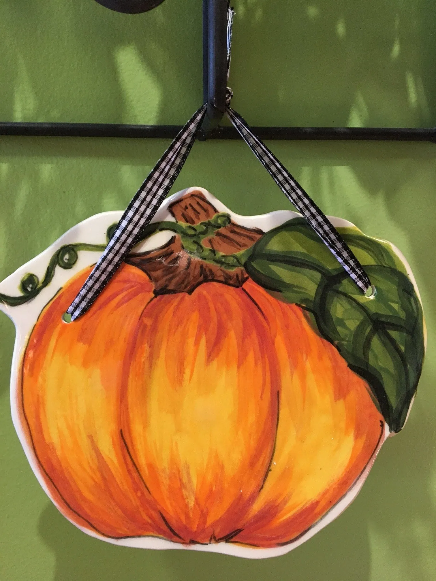 Small Pumpkin Wreath-Wall Tile