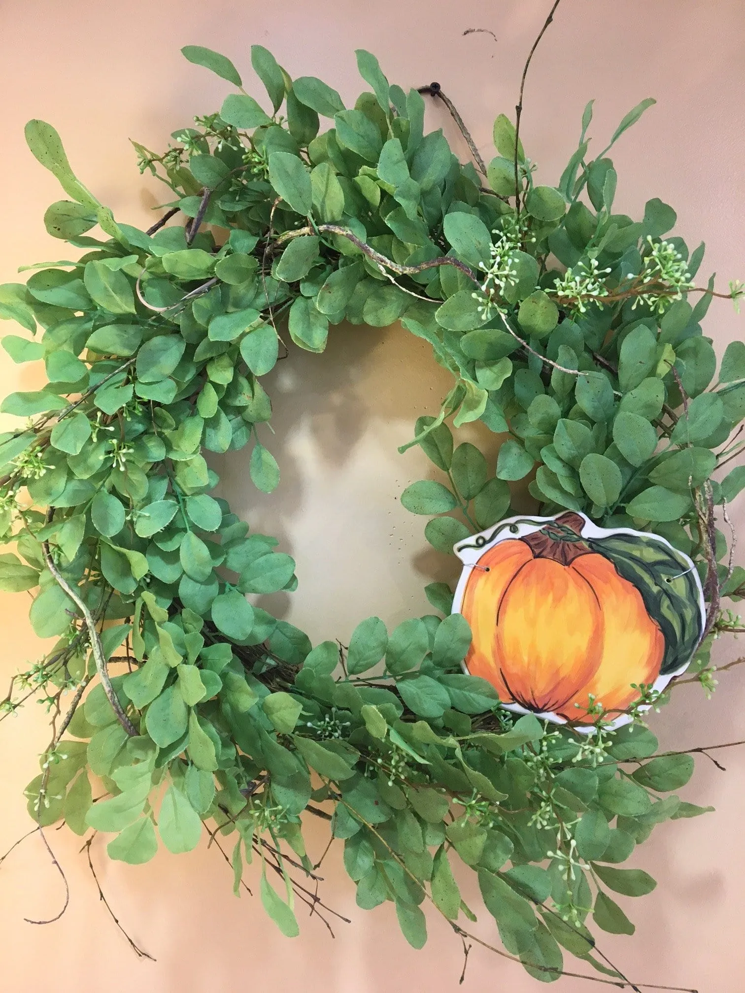 Small Pumpkin Wreath-Wall Tile