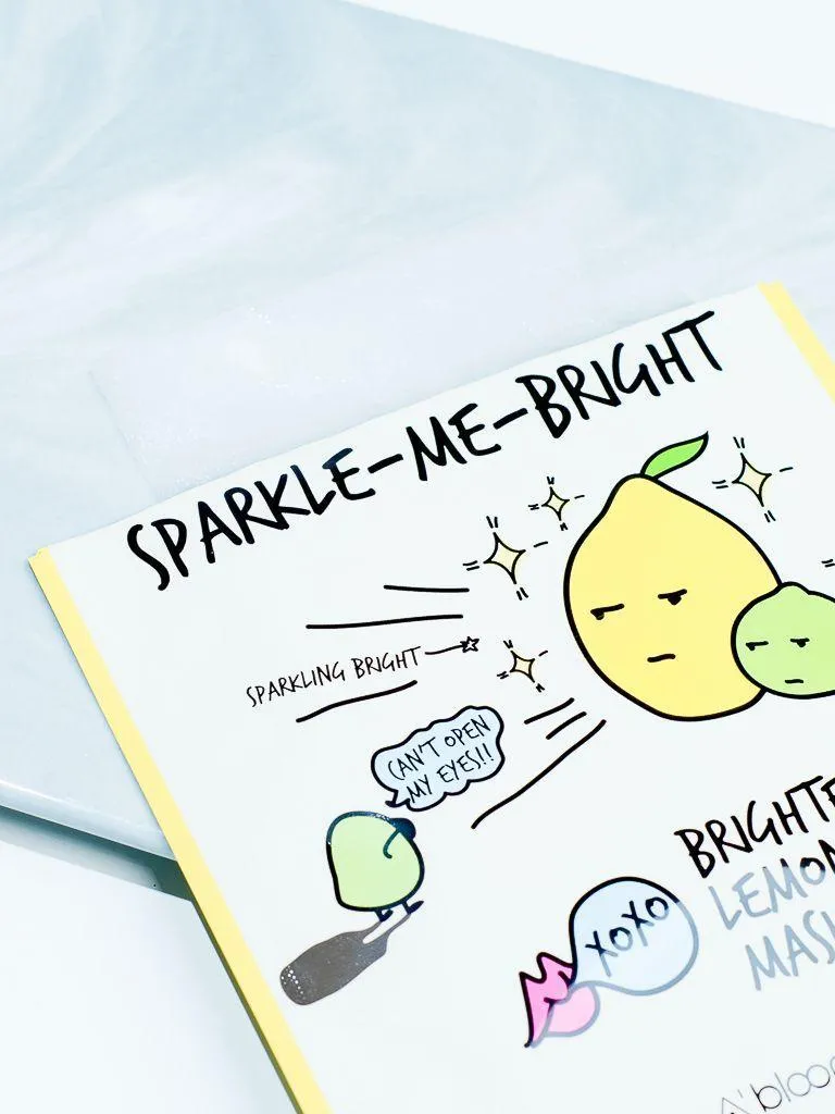 Sparkle-Me-Bright Brightening Lemon Lime Mask (10 Sheets)