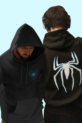 Spiderman Multiverse Black Unisex Hoodie (BOTH SIDE PRINTED)