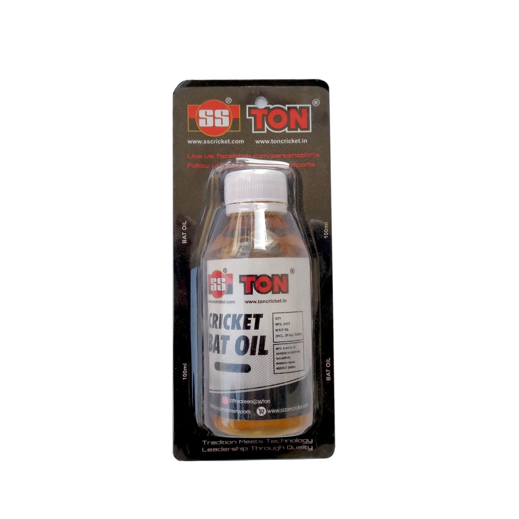 SS Bat Oil 100ml For Cricket Bat