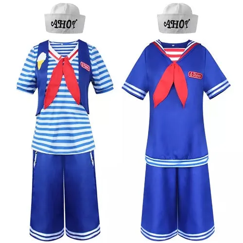 Stranger Things Steve Scoops Ahoy Cosplay Costume