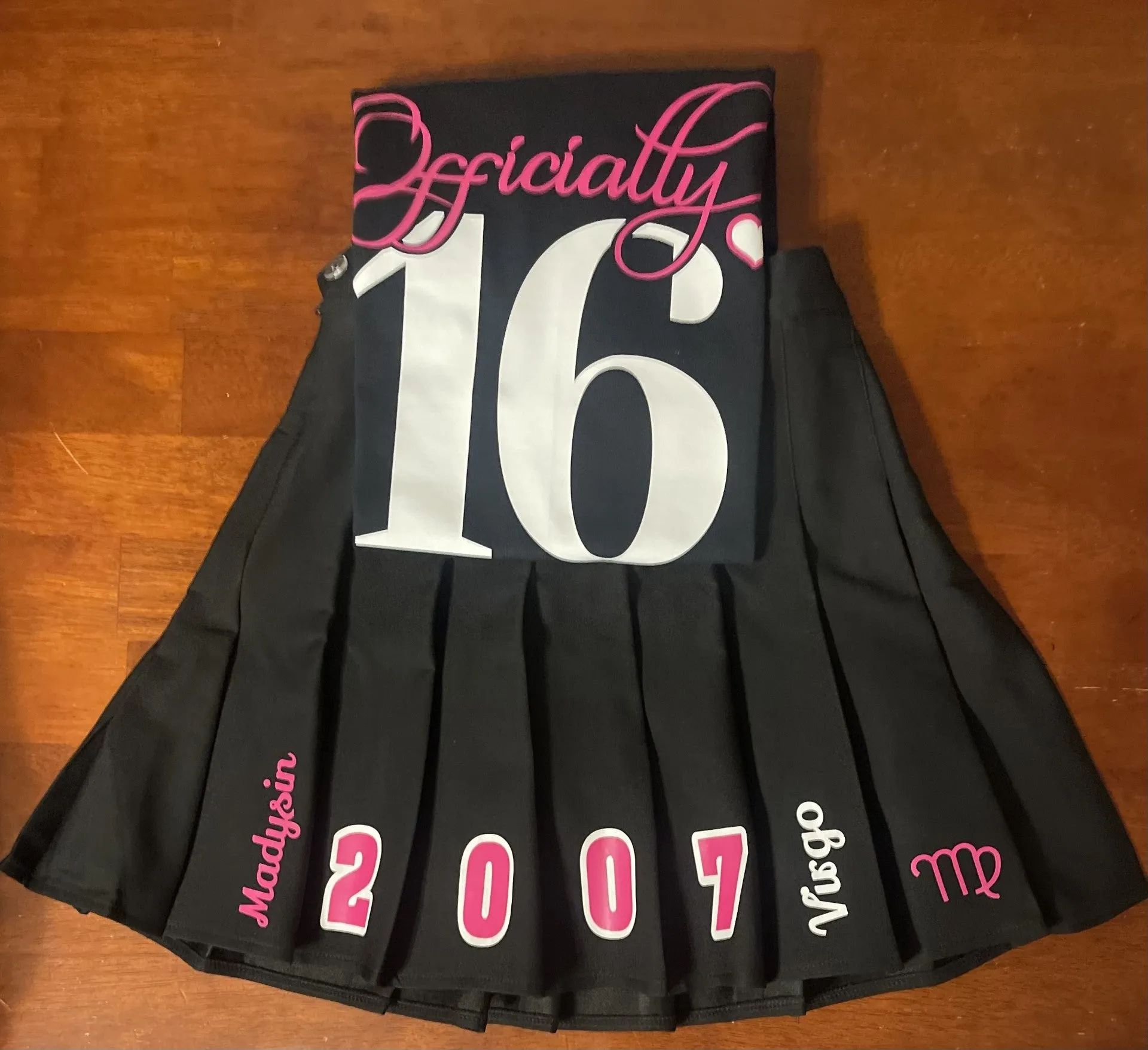 Sweet 16 Birthday Outfit (Matte or Glitter Wording)