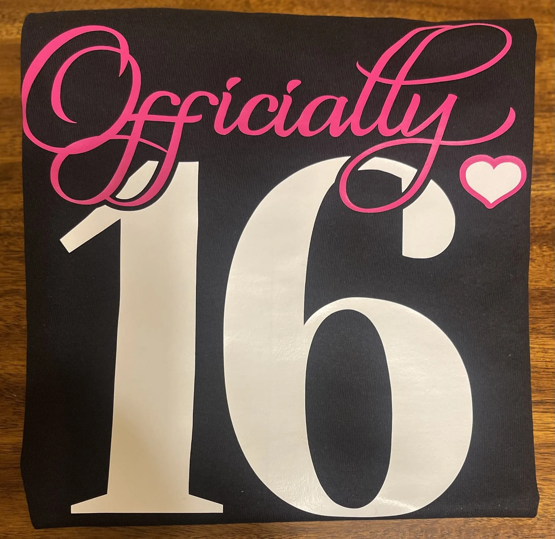 Sweet 16 Birthday Outfit (Matte or Glitter Wording)