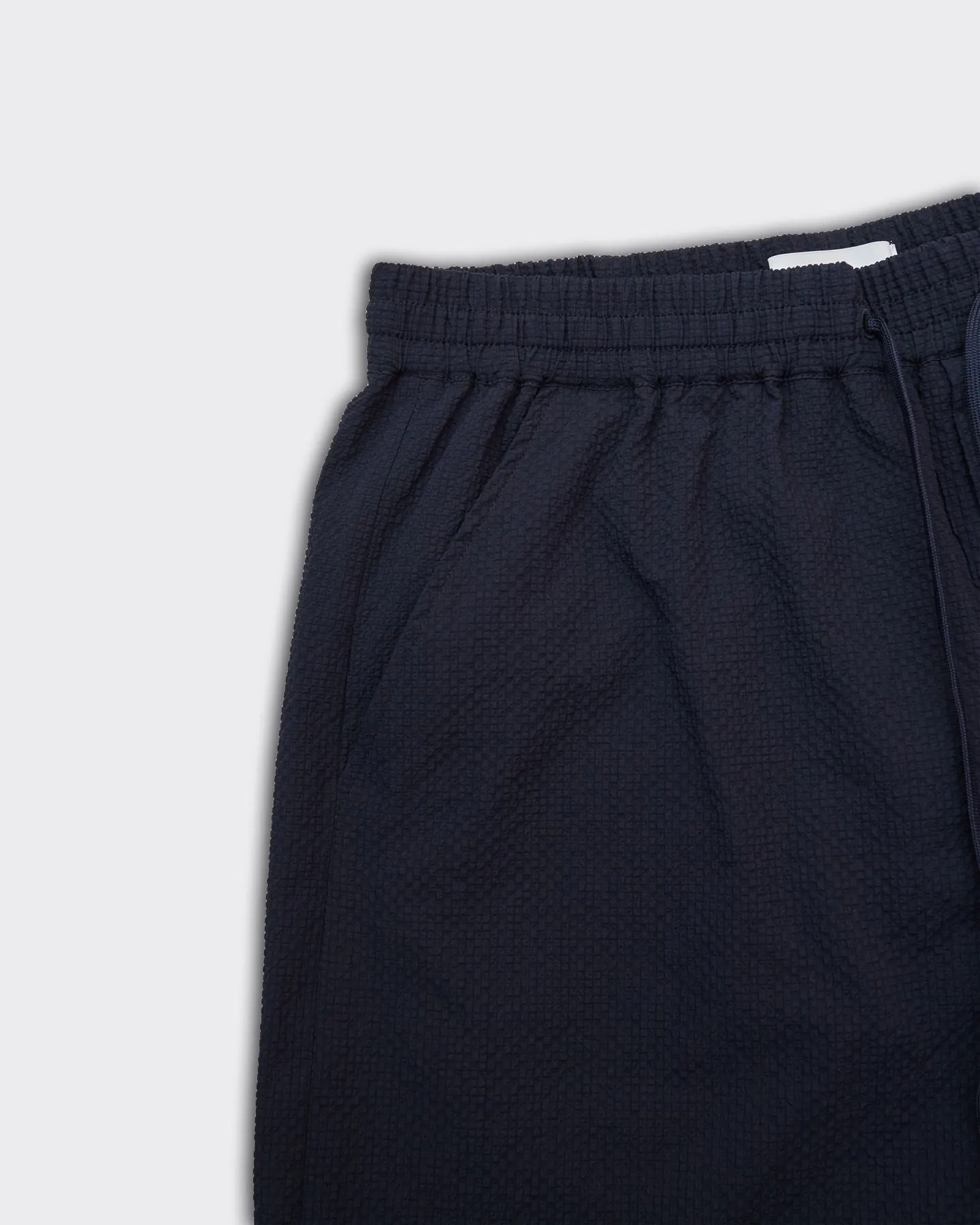 Swim Short Stan Seersucker Dark Navy