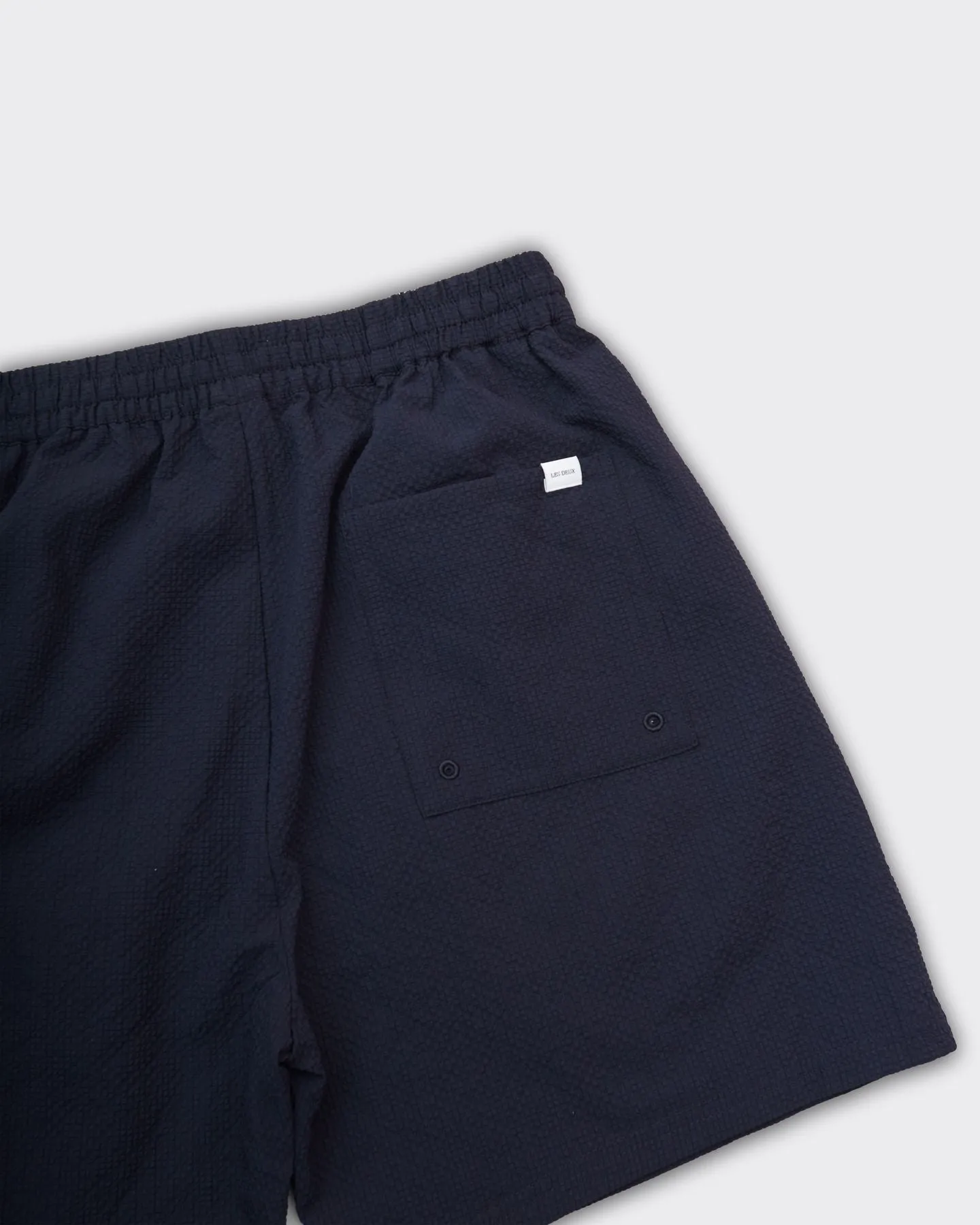 Swim Short Stan Seersucker Dark Navy