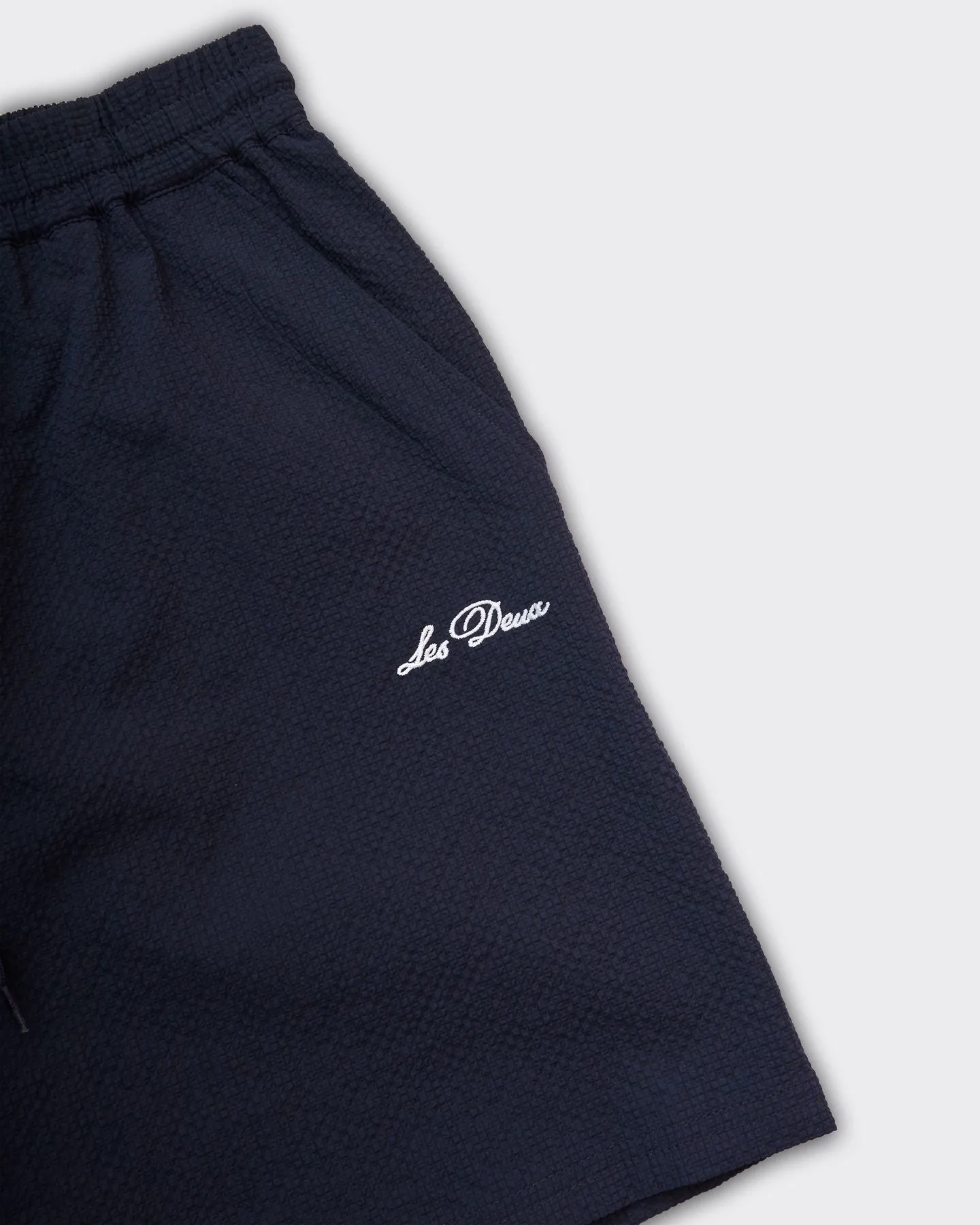 Swim Short Stan Seersucker Dark Navy