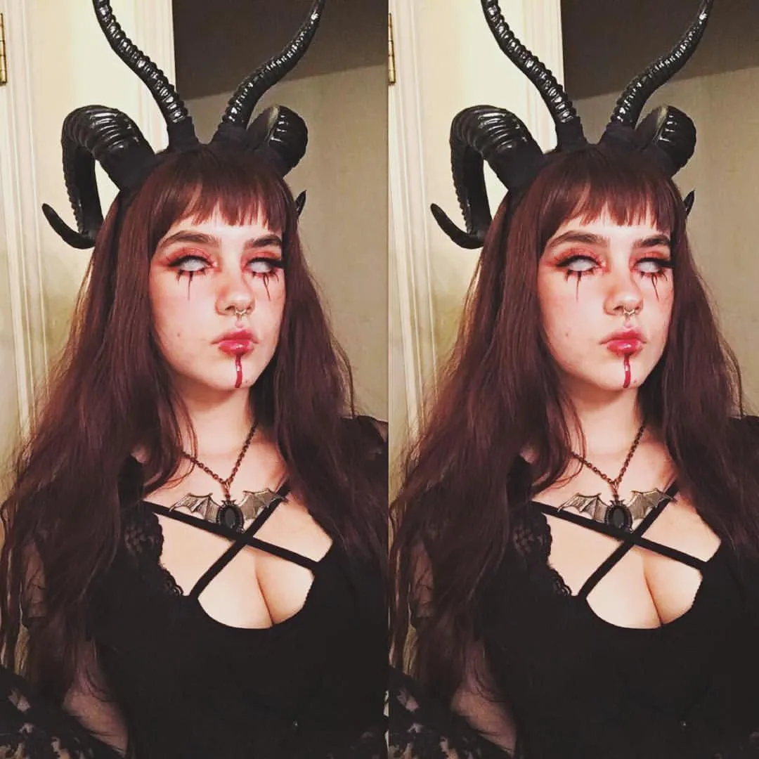 The Baphomet Horns Headpiece