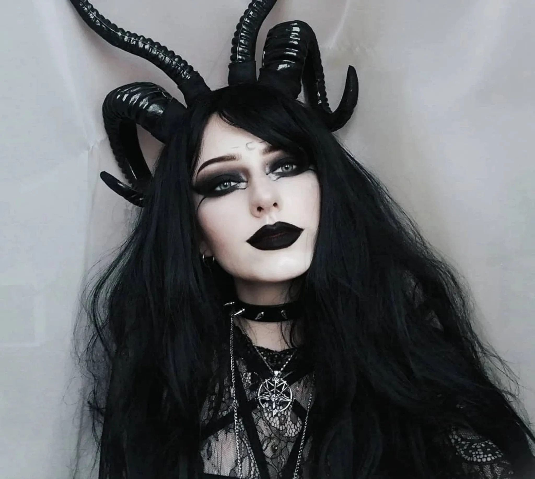 The Baphomet Horns Headpiece