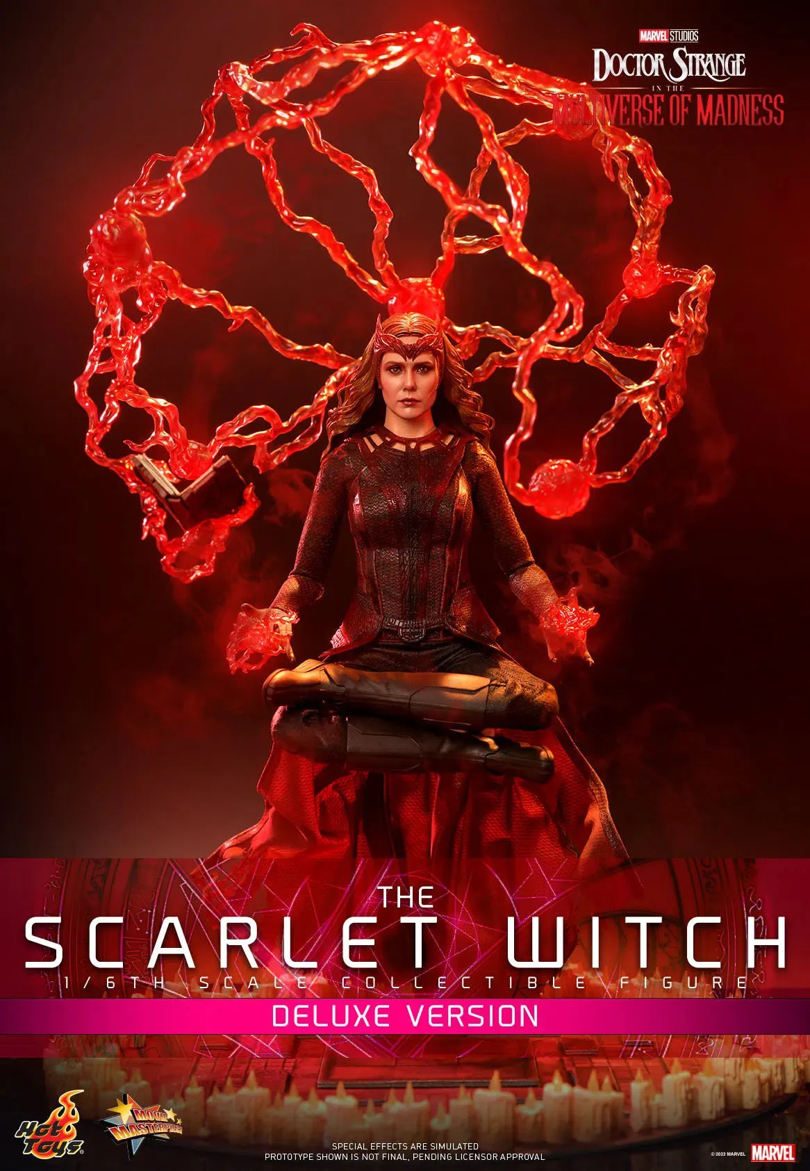 The Scarlet Witch: Deluxe: Multiverse Of Madness: Marvel: MMS653: Hot Toys