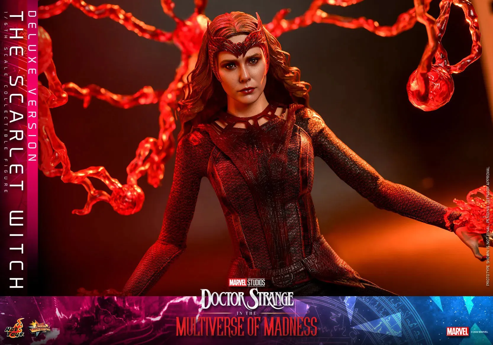 The Scarlet Witch: Deluxe: Multiverse Of Madness: Marvel: MMS653: Hot Toys