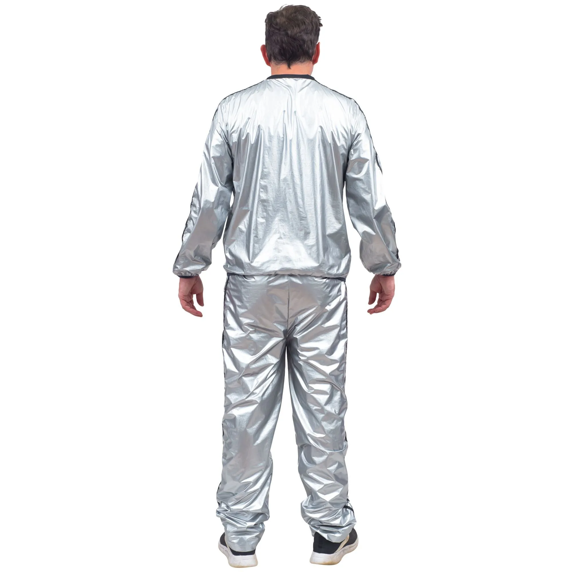 Todd & Margo Shiny Silver Workout Top and Pants